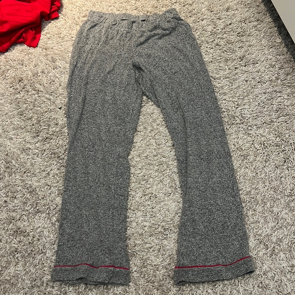 Grey wide leg sweatpants